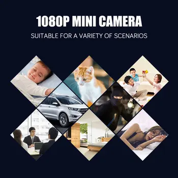 Wifi Videokamerām Full HD 1080P Ultra Mini Elastīgu Kameru, Video Audio Diktofonu, Kustības detektors Videokameras IP P2P Cam Micro