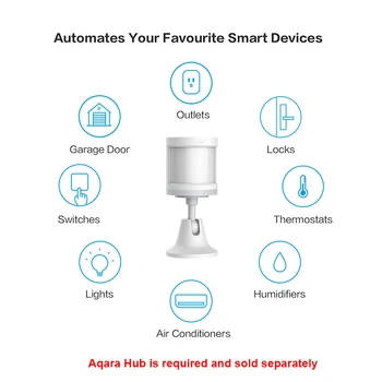 Xiaomi Aqara Cilvēka Ķermeņa Sensoru, Kustību Sensors, Smart Ķermeņa Kustību PIR Bezvadu Wifi Zigbee Izmantot Ar vārtiem Mi mājās Homekit