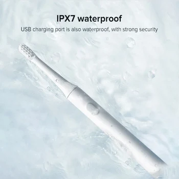 Xiaomi Mijia MI Sonic Elektriskā zobu Suka T100 Dziļo Tīrīšanu Gingiva Profesionāli Augstas Frekvences Vibrācijas IPX7 Ūdensizturīgs Jaunas