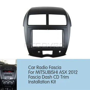 YMODVHT 2din Auto Radio Fascijas par Mitsubishi ASX/Outlander Sport 2012 Stereo Panelis Dash Mount Melns, Uzstādīšanas Komplekts Rāmis