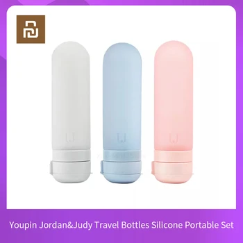Youpin Jordan&Judy Ceļojumu Pudeļu Silikona Portatīvo Komplekts 50ml Šampūns Ceļojumu Losjons, Gēls Pudelēs Izspiest Grims Uzpildāmas Pudeles