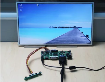 Yqwsyxl Kontroles padomes Monitors Ar skaļruņu Komplekts LP140WH1-TLC3 HDMI+DVI+VGA LCD LED ekrānu Kontrolieris Valdes Vadītāja
