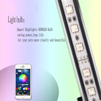 Zemūdens Gaismas Akvārijā LED Apgaismojums RGB Jūras Zivju Tvertnes, ņemot vērā Akvārija LED Lampas, Ūdensizturīgs Akvāriju Led Apgaismojums