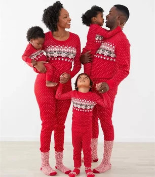 Ziemassvētku Ģimenes Komplekts Vintage Ziedu Visa Ģimene Izskatās Izdrukāt Mājās Pidžamas Mama Papa un Man Atbilstošas Ģimenes Tērpiem, Bērnu Bodysuits