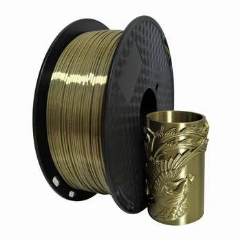 Zīda Taa 3D Printeri Pavedienu 1,75 mm 0,25 kg Spīdumu, Zīdainu Zelta 250g 3d Pildspalva Drukāšanas Pavedienu Bagātīgu Spīdumu, Metāla, Metāla Materiāls