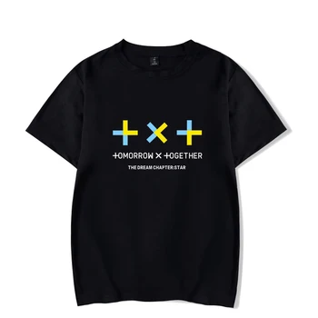 2020 TXT Koncerts Sapņu Nodaļa Star Albums T Krekls Harajuku RĪT X KOPĀ T T-krekls jaunu Modes T Krekli, Topi