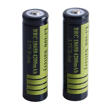 4GAB Rechargeabe Akumulators 3,7 V 18650 4200 mAh Li-ion Akumulators bateriju Lāpu Uzlādējamās Baterijas