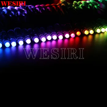 50gab/daudz 12mm WS2811 2811 IC RGB LED Pikseļi Modulis String Gaismas IP68 5V, Reklāma/Brīvdienas/Chrismas