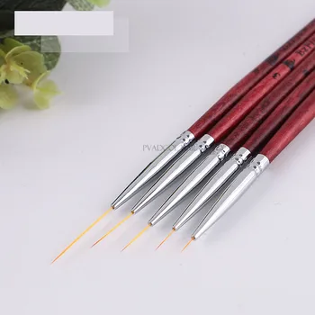 5gab/daudz Nail Art Starplikām Strīpām Sukas Smalku Līniju Zīmēšanai Detailer Krāsošana Sajaukšanas Manikīrs Pildspalvas