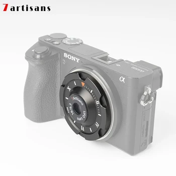 7artisans 18mm F6.3 Cilvēku objektīvs Sony E A6300 A6500/Canon EOSM6/Fuji XA3 XT10 XT20 M4/3 mount EM10II kamera