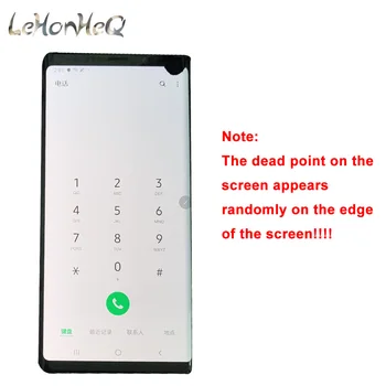 AMOLED LCD SAMSUNG GALAXY Note 9 lcd Samsung Note9 N960F N9600 N960N Displejs, Touch Screen Digitizer lcd ar mirušo vietas