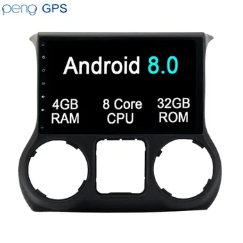 Android8.0 7.1 Automašīnas Radio, GPS Navigācija, Headunit JEEP Wrangler 2016 nav Auto DVD Atskaņotājs Multivides Audio Stereo