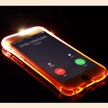 Burvju Dizaina Laušanai Gaisma Spīd Telefonu Gadījumos par IphoneSE 11Pro XSMAX XR 6s 7 8 Plus,Caurspīdīga Kvēlojošs TPU Gadījumā ar gaisa Spilveni