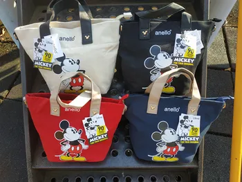 Disney mazā mugursoma Mickey mouse audekls iespiešana portatīvo diagonāli somas dāmas viena pleca nelielu kvadrātveida soma