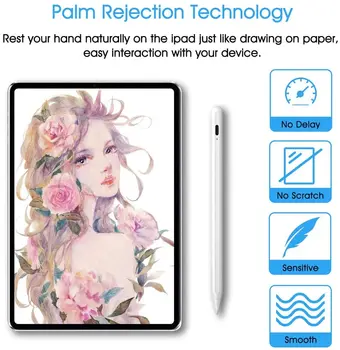 IPad Zīmuli ar Palmu Noraidījumu Aktīvo Irbuli Apple Zīmuli 2 1 iPad Pro 11 12.9 2020 2018 2019 Gaisa 4 7 8