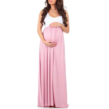 Jaunajā 2020. gada vasaras maternitātes kleita bez piedurknēm, maternitātes kleita raibs maternitātes kleita S-XL