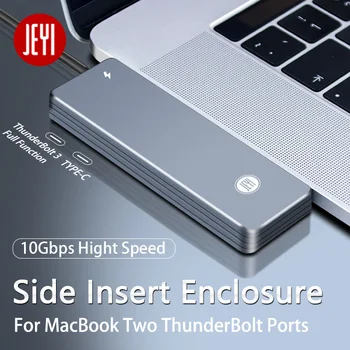 JEYI Macbook Uzglabāšanas m.2 NVME SSD alumīnija TYPEC3.1 Wingdisk SSD lodziņā optibay TIPS C3.1 JMS583 m2 USB3.1 M. 2 PCIE SSD U. 2 PCI-E
