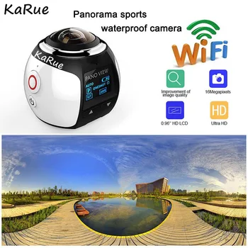 KaRue V1 kameras 360 Action Camera Wifi 2448*2448 Ultra HD Mini Panorāmas Kameru 360 Grādu Sporta Braukšanas VR Kamera