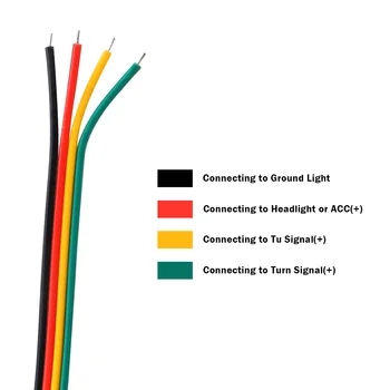 LEEPEE Multicolor LED Lentes Universālas Elastīgu 2gab/set Ūdensizturīgs Auto RGB Gaismas lukturi dienas gaitas lukturi Pagrieziena Signāla Gaismu