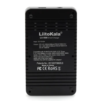 Liitokala Lii-500 S1 S2 Lii-PD4 LCD 3,7 V 18650 18350 18500 21700 20700B 20700 10440 14500 26650 AA NiMH litija baterija Lādētājs