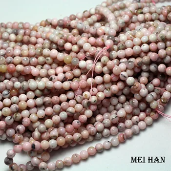 Meihan Bezmaksas piegāde ( 2 daļām/komplekts) dabas 6mm+-0.3 mm, rozā opāls vienmērīgu kārtu zaudēt krelles rotaslietas pieņemšanas DIY dāvanu