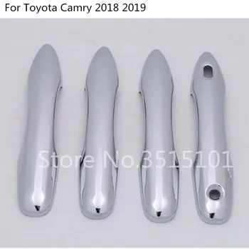 Par Jaunu Toyota Camry XV70 2017 2018 2019 2020 Auto Stils Segtu Aizsardzības Stick Kadru Lampas Apdares Auto Durvju Rokturis, Stūre 4gab