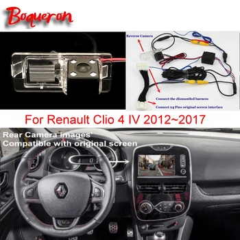 Par Renault Clio 4 IV 2012~2017 RCA un Oriģinālais Ekrāns Saderīgs Automašīnas Atpakaļskata Atpakaļgaitas Kameru Komplekti