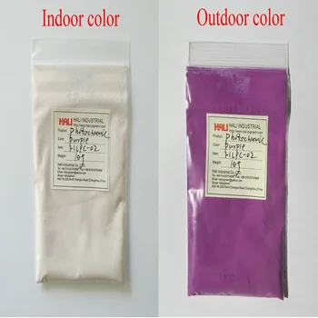Photochromic pigmenta pulveris,saules aktīvās pigmentu,saules gaismas jutīga pulveris,postenis:HLPC-02,krāsa:violeta,1lot=10gram,bezmaksas piegāde.