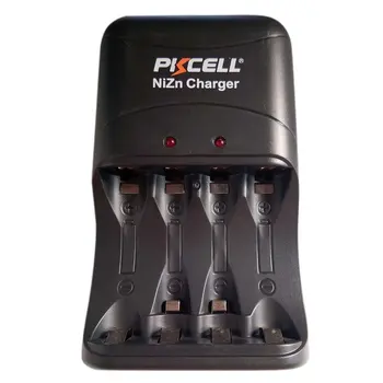PKCELL Ni-Zn Akumulatoru Lādētājs Ar ES Plug Ātrās Uzlādes 4 Slots Saprātīga Mīklā Lādētāju Niķeļa un Cinka AA/AAA Akumulatoru