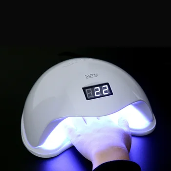 SAULES 5, UV Nagu Lampu 48W Profesionālās Nailpolish Fēns Manikīrs Lampas LED Nail Art Lampas