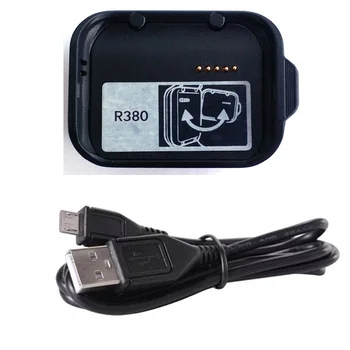 SM-R380 Smart Skatīties Akumulatora Lādētājs Samsung Galaxy Rīkiem 2 R380 Adapteri ar USB Uzlādes Kabelis Dokstacijas Dzimumu Melna galda