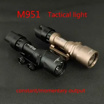 Taktiskā Surefir M951 LED Versija Super Spilgti Medību kabatas Lukturītis Ierocis Scout Gaismu Ar Tālvadības Spiediena Slēdzis Fit 20mm Dzelzceļa