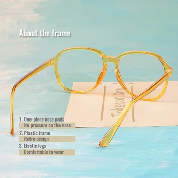 Toketorism Modes Tuvredzība Sieviešu Rāmi Sieviešu Pārredzamu Brilles Skaidrs, Lēcas, Briļļu Rāmji,