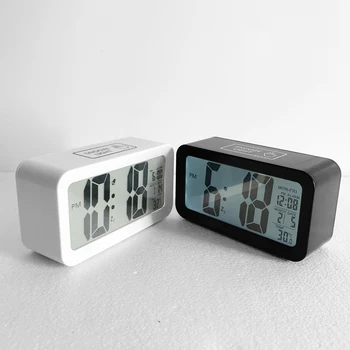 TXL smart Alarm Clock gaismas sensors, Temperatūras Kalendāra Dienu displejs, Childern Ciparu pulkstenis Bērniem backlit nightlight auto reostats
