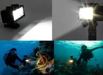 Ultra Spilgti 50M Ūdensizturīgs Zemūdens LED HighPower Zibspuldze, Par Gopro Canon SLR Kamerām Aizpildīt Lampas Daivings Video Gaismas Mount