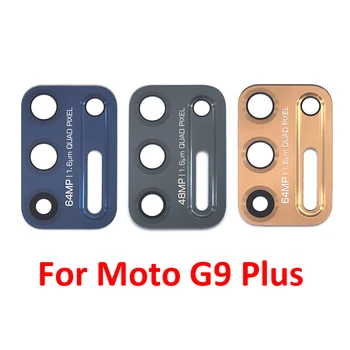 10Pcs/Daudz, Par Motorola Moto G7 Powe G8 Spēlēt E6 Plus Aizmugures Aizmugurējo Kameru Stikla Lēcas ar Līmi Moto G8 G9 E7 Plus E 2020