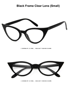 2019 Jaunu un Seksīgu Kaķu Acs Optiskās Brilles Sievietēm Pārredzamu Eyewear Zīmola Dizaineru, Vintage Skaidrs, Optiskās Brilles Rāmis oculos