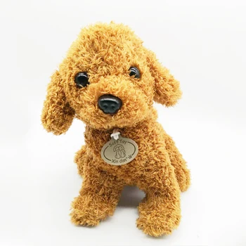 25cm Suns Mīksto Rotaļlietu Cute Karikatūra Pūdelis Suns Plīša Rotaļlietas, Auduma Dūriens Pildījumu Plīša Suns, Dzīvnieku Rotaļlietas Bērniem