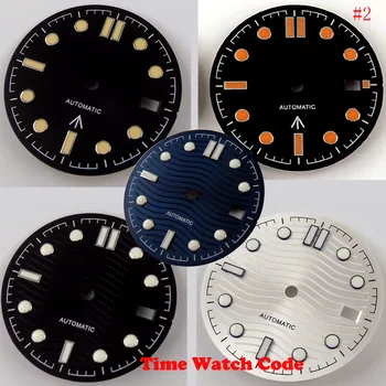 31mm vilnis watch dial daļas, kas derīgas ETA2824 2836 Miyota8215 821A NH35 Gaismas rokas pulkstenis nomaiņa