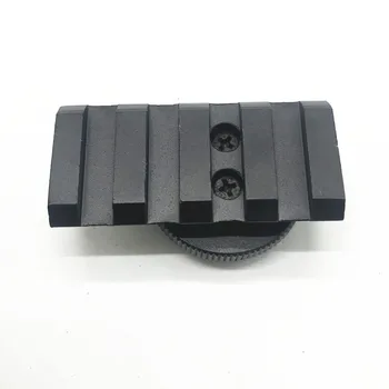 Alumīnija DSLR Kameras Zibspuldzes zibspuldzes Pieslēgvietas 20mm Picatinny Rail Mount Adapter Red Dot Skatu Meklētājs & Optika darbības Joma Skats