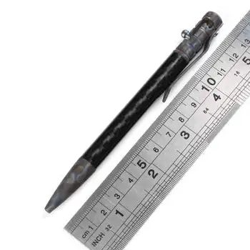 Augstas Kvalitātes Core Rīcības Skrūve no Titāna Sakausējuma Aizsardzības Pildspalvu Oglekļa Šķiedras Pildspalva Taktika Pildspalvu Izsisto Logu Rīku Piepildīt EDC Pildspalvu