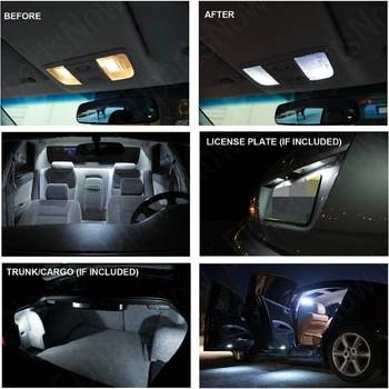 Auto Led Interjera Apgaismojums Par BEETLE Convertible 5C7 5C8 Auto automotive Auto Led interjera dome gaismas spuldzes automašīnām, 6pc