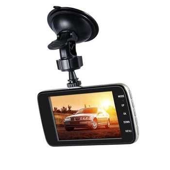 Automašīnas Dvr 4 Collu Auto Kamera Dual Objektīvs FHD) 1080P Dash Cam Video Ierakstītājs Ar Atpakaļskata Kameru Registrator Nakts Redzamības DVRs