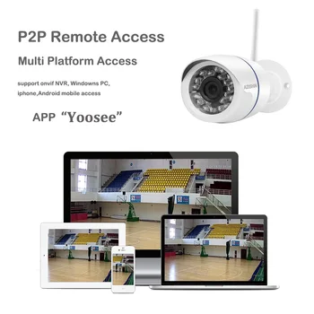 AZISHN Yoosee Wifi ONVIF IP Kamera, 1080P, 720P, 960P Bezvadu un Vadu P2P Signalizācijas CCTV Āra Kamera, ar SD Kartes Slots, Maks 128G