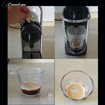 Capsulone/NERŪSĒJOŠĀ TĒRAUDA Metāla kapsula ir savietojams nespresso kafijas Automāts Uzpildāmas Reusableand kafijas kapsulu un drošs