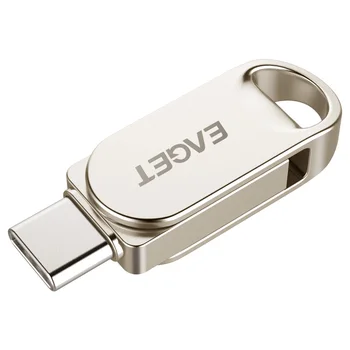 EAGET VV20/VV 30/CU31 128GB/64GB/32GB/16GB Metāla USB 3.0 Flash Drive Atmiņas Stick Tālrunis OTG Tipa C Pen Drive Mini U Diska