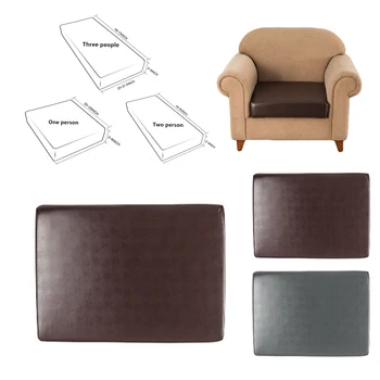 Everchic Elastīgs PU ādas imitācijas ūdensizturīgs dīvāna spilvena vāka vienkāršas mājas universālā all-inclusive dīvāna spilvenu aizsargs