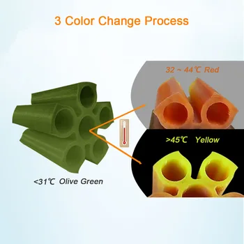 Gaisa Temperatūra 1,75 mm Mērītāju 3 Krāsu Mainīt Taa Slīpums Piederumi 3D Printeri, Pelēka, Oranža, Dzeltena, Sarkana Pildspalva 1kg 10m 100 g Parauga