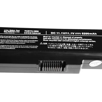 Golooloo 10.8 V Klēpjdatoru Battery Toshiba Satellite A660 C640 C650 C655 C660 L510 L630 L640 L650 U400 PA3817U-1BRS PA3816U-1BAS