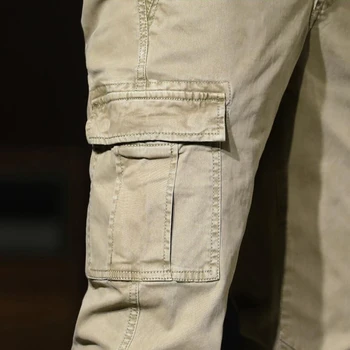 HALACOOD Modes Zīmola Vīriešu Sānu Kabatas Kravas Harēma Bikses Melnā Gadījuma Vīrietis Joggers Bikses Modes Gadījuma Streetwear Bikses